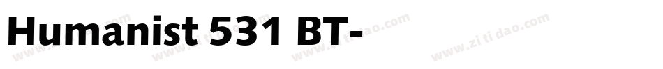 Humanist 531 BT字体转换